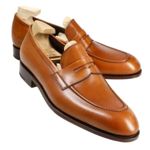 Hot Carmina MOCASSINS HOMME À POMPON 80832 ROBERT TANNED(CHESNUTFINISH)