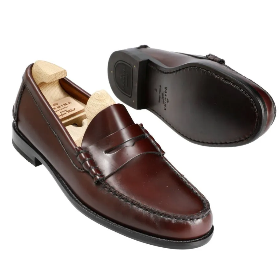 mocassins_penny__xim_1.webp Store Carmina MOCASSINS PENNY 1930 XIM BURGUNDY