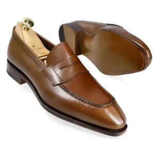 New Carmina MOCASSINS PENNY MARRON VÉGANE | BROWN