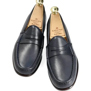 Clearance Carmina MOCASSINS PENNY POUR FEMMES MARINE RUSTICALF | NAVY