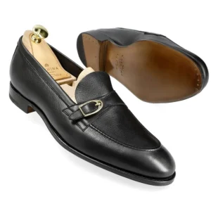 Cheap Carmina MOCCASINS À BOUCLE NOIR RUSTICALF | BLACK