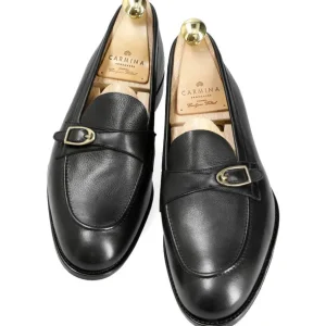 Cheap Carmina MOCCASINS À BOUCLE NOIR RUSTICALF | BLACK