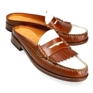 Fashion Carmina MULES FEMME CHAUSSURES TAN ET BLANC ROIS | TANNED/WHITE