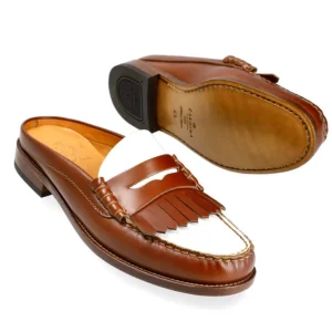 Fashion Carmina MULES FEMME CHAUSSURES TAN ET BLANC ROIS | TANNED/WHITE