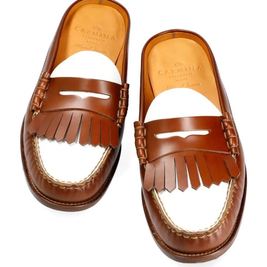 mules_femme_chaussures_tan_et_blanc_rois__carmina_3.webp Fashion Carmina MULES FEMME CHAUSSURES TAN ET BLANC ROIS | TANNED/WHITE