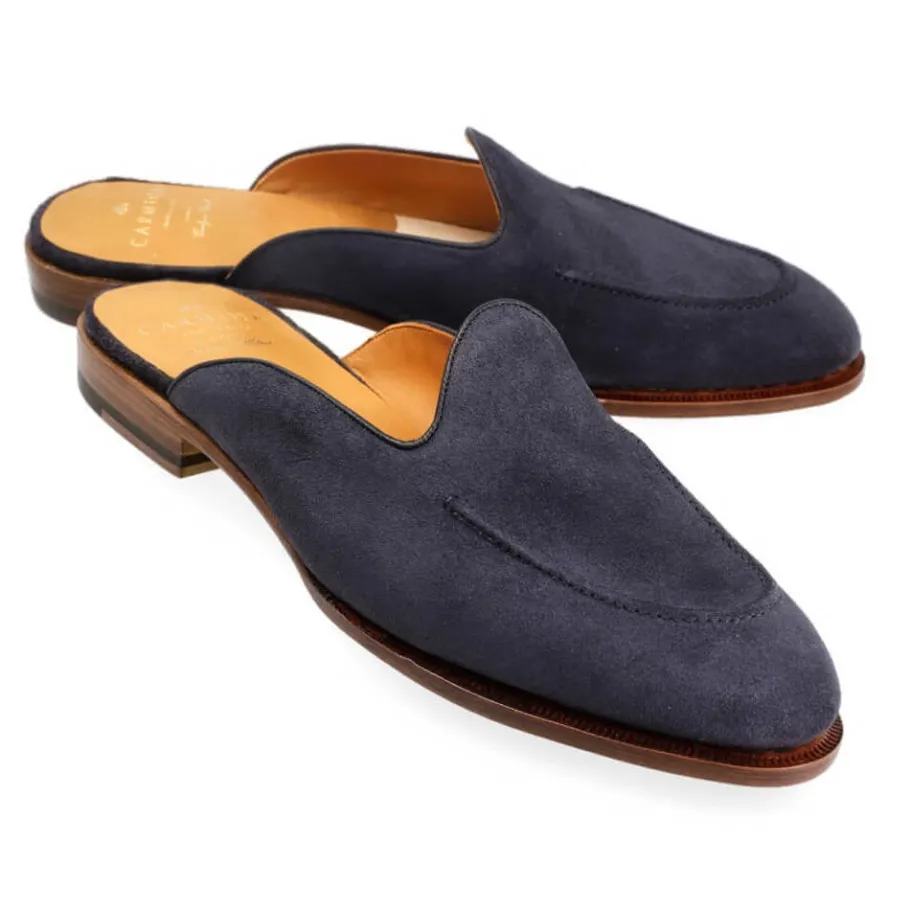 mules_femme_daim_vogue_marine__carmina_0.webp Online Carmina MULES FEMME DAIM VOGUE MARINE | NAVY