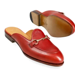Cheap Carmina MULES FEMME RUSTICALF ROUGE | RED