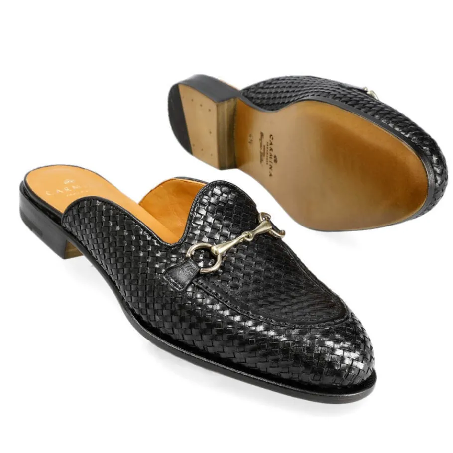 mules_femme_tress_noir__carmina_1.webp Flash Sale Carmina MULES FEMME TRESSÉ NOIR | BLACK