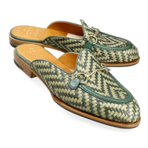 Hot Carmina MULES FEMMES CHAUSSURES VERT TRESSÉ | GREENARMY