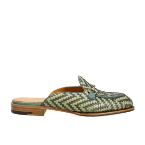 Hot Carmina MULES FEMMES CHAUSSURES VERT TRESSÉ | GREENARMY