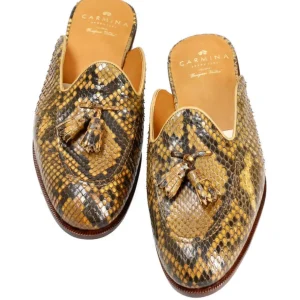 Flash Sale Carmina MULES SERPENT/PYHTON FEMME PYHTON | CAMEL