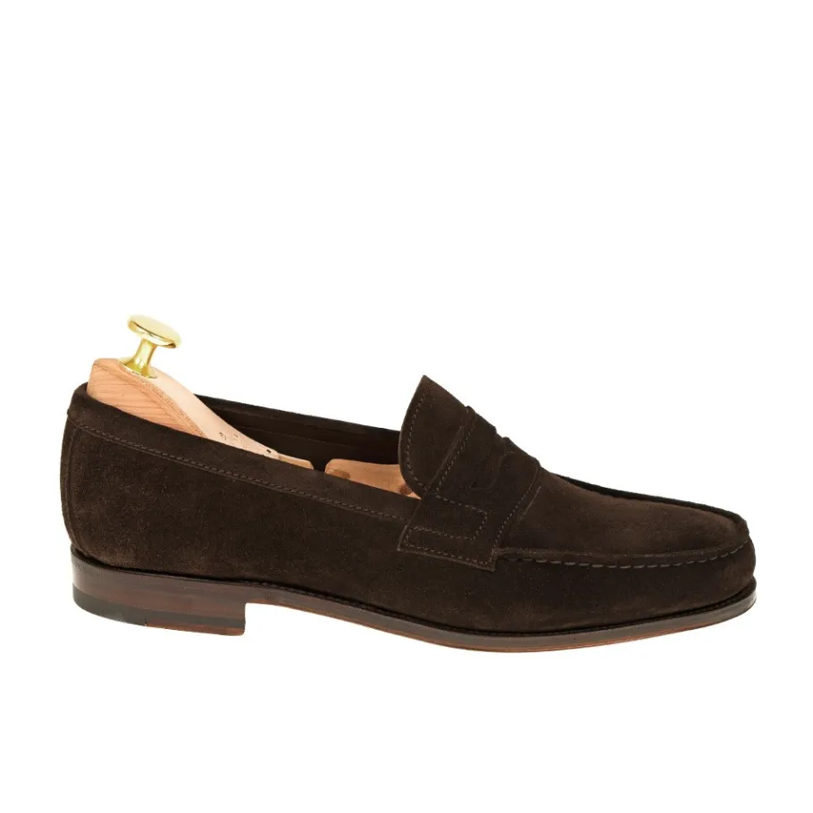 non_doubl_penny_loafers__genova_2.webp Shop Carmina NON DOUBLÉ PENNY LOAFERS 80579 GENOVA BROWN