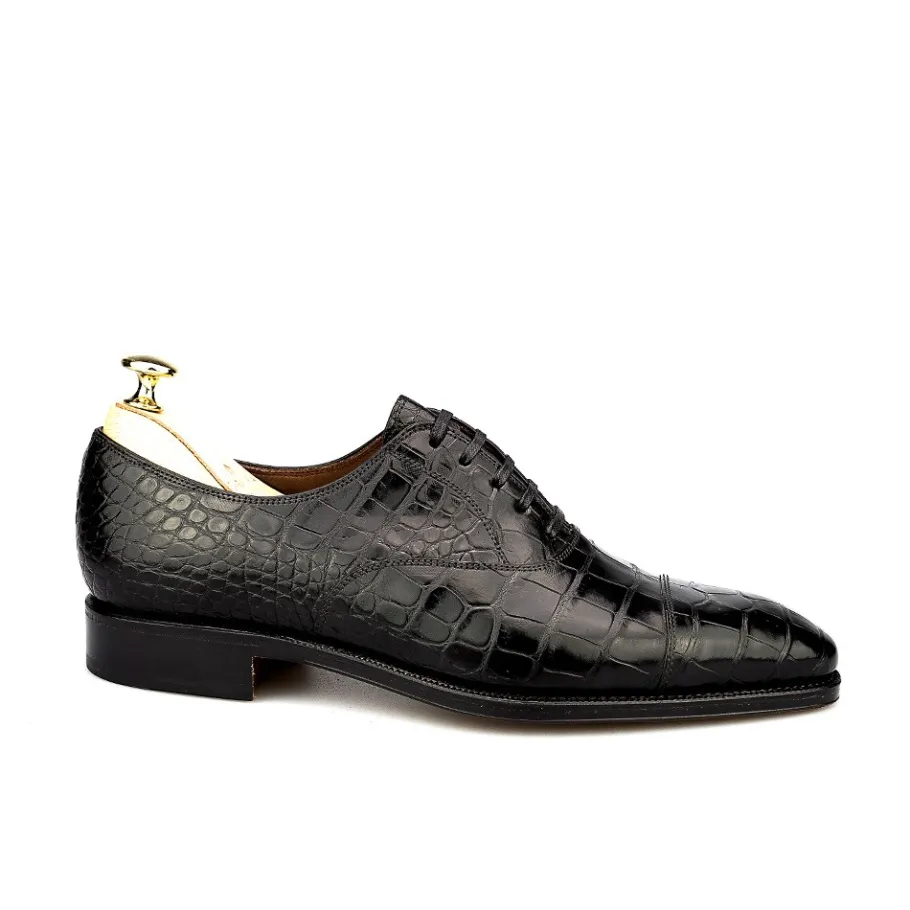 oxford_a_bout_droit_alligator_noir__carmina_2.webp Store Carmina OXFORD A BOUT DROIT ALLIGATOR NOIR |