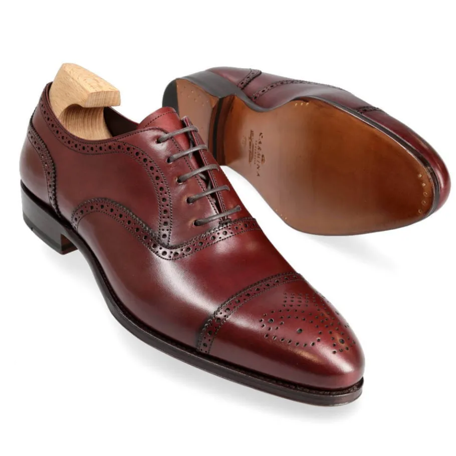 oxford_a_bout_droit_chaussures_bordeaux_vegano__carmina_1.webp Online Carmina OXFORD A BOUT DROIT CHAUSSURES BORDEAUX VEGANO | BURGUNDY