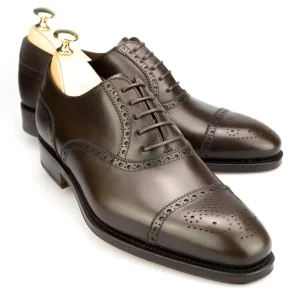 Clearance Carmina OXFORD A BOUT DROIT CHAUSSURES MARRON BOXCALF |