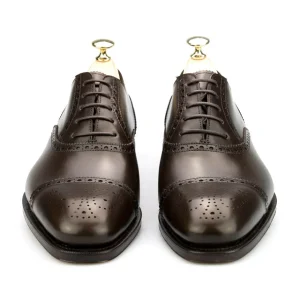 Clearance Carmina OXFORD A BOUT DROIT CHAUSSURES MARRON BOXCALF |