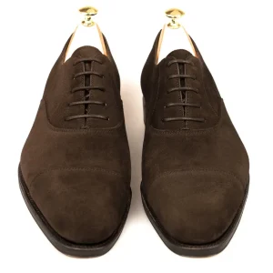 Cheap Carmina OXFORD A BOUT DROIT CHAUSSURES MARRON DAIM | BROWN