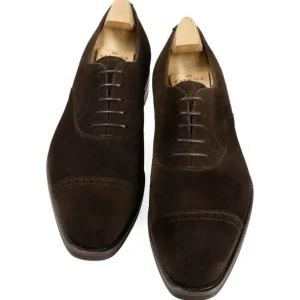 Clearance Carmina OXFORD A BOUT DROIT CHAUSSURES MARRON DAIM | BROWN