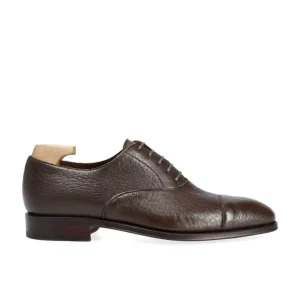Store Carmina OXFORD A BOUT DROIT CHAUSSURES MARRON PECARI | BROWN