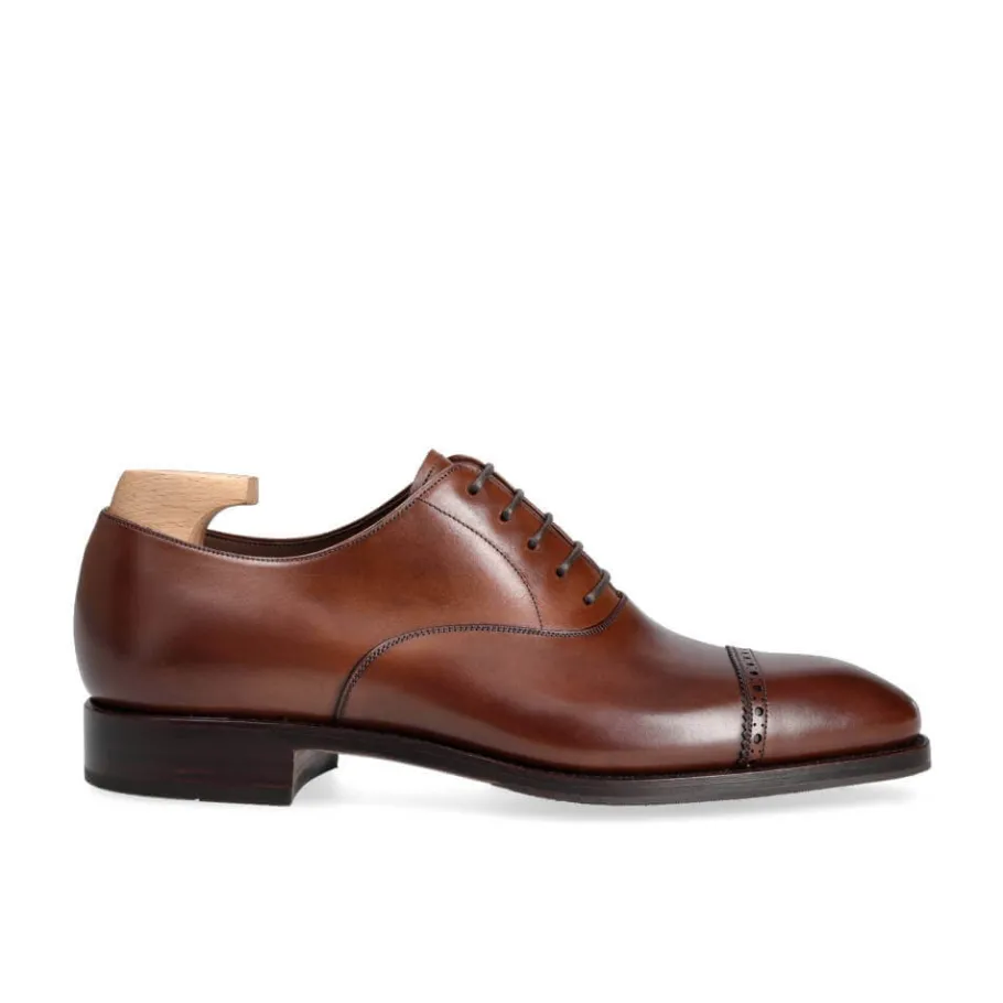 oxford_a_bout_droit_chaussures_marron_vegano__carmina_2.webp Best Sale Carmina OXFORD A BOUT DROIT CHAUSSURES MARRON VEGANO | BROWN