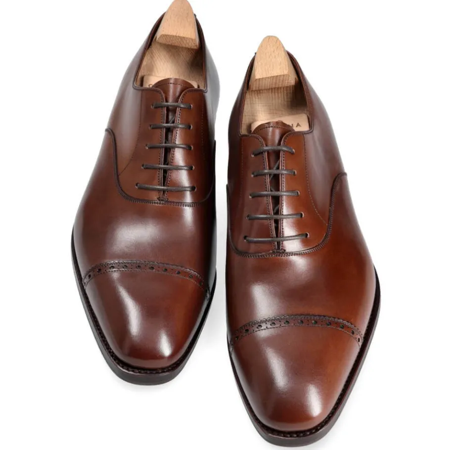 oxford_a_bout_droit_chaussures_marron_vegano__carmina_3.webp Best Sale Carmina OXFORD A BOUT DROIT CHAUSSURES MARRON VEGANO | BROWN