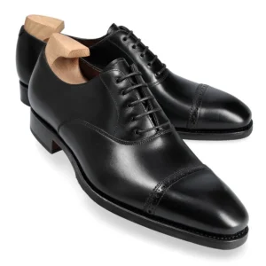 Shop Carmina OXFORD A BOUT DROIT CHAUSSURES NOIR BOXCALF | BLACK