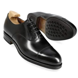 Shop Carmina OXFORD A BOUT DROIT CHAUSSURES NOIR BOXCALF | BLACK