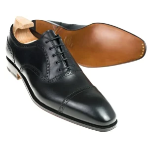 Flash Sale Carmina OXFORD A BOUT DROIT CHAUSSURES NOIR BOXCALF | BLACK
