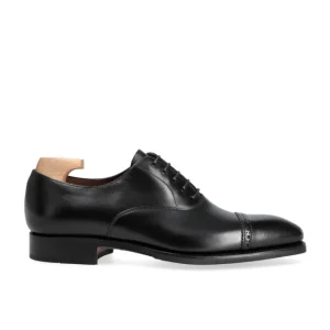 Shop Carmina OXFORD A BOUT DROIT CHAUSSURES NOIR BOXCALF | BLACK
