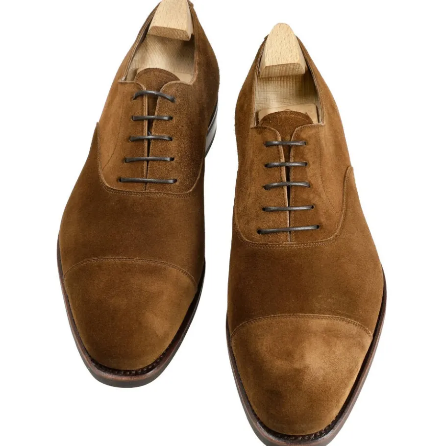 oxford_a_bout_droit_chaussures_snuff_veau_daim_carmina_3.webp Best Sale Carmina OXFORD A BOUT DROIT CHAUSSURES VEAU DAIM | SNUFF