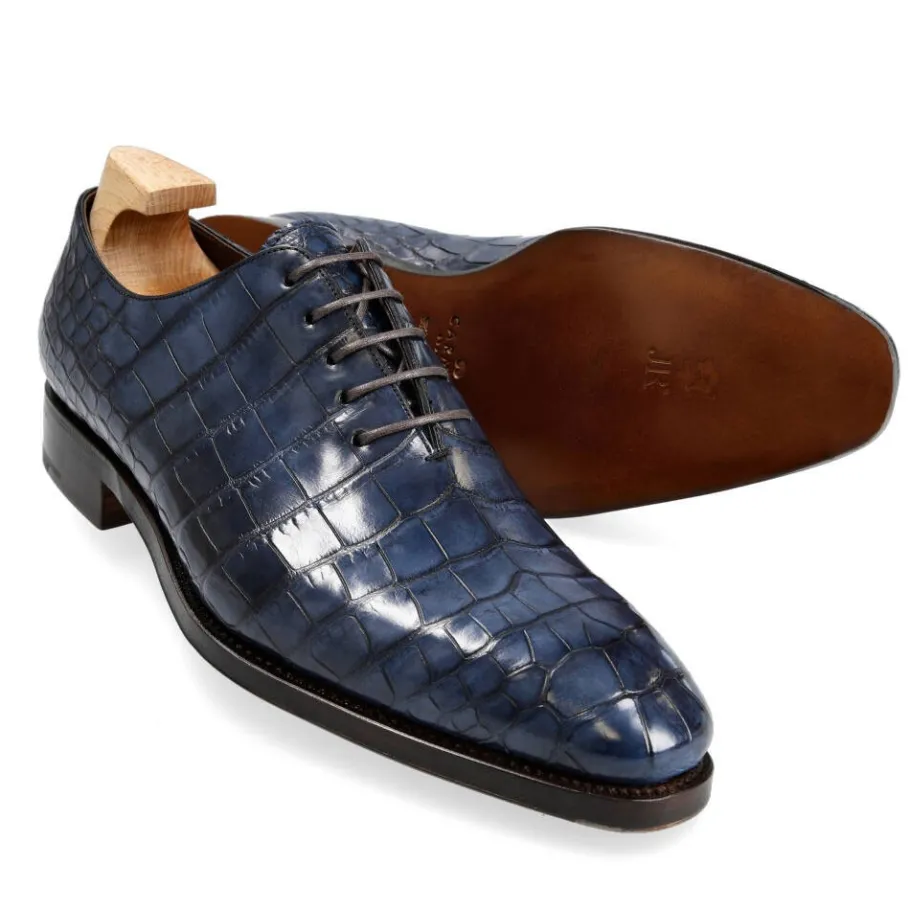 oxford_une_piece_alligator_marine__carmina_1.webp Cheap Carmina OXFORD UNE PIECE ALLIGATOR MARINE | NAVY
