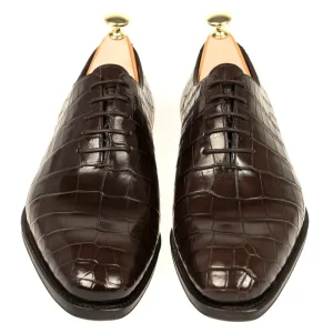 Best Sale Carmina OXFORD UNE PIECE ALLIGATOR MARRON | BROWN
