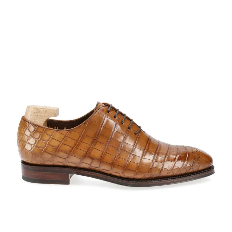 oxford_une_piece_alligator_noir__carmina_2.webp Online Carmina OXFORD UNE PIECE ALLIGATOR NOIR | TANNED