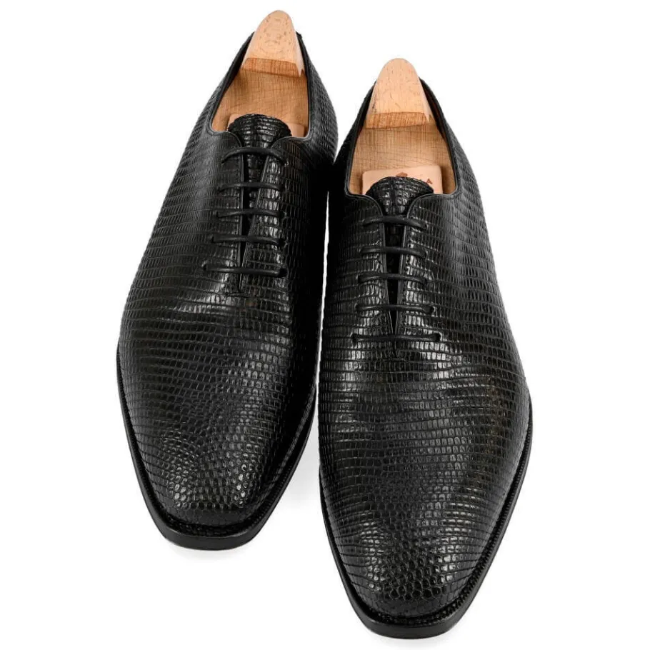 oxford_une_piece_chaussures_lezard_noir__carmina_3.webp Cheap Carmina OXFORD UNE PIECE CHAUSSURES LEZARD NOIR | BLACK