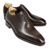 Shop Carmina OXFORD UNE PIECE CHAUSSURES MARRON BOXCALF | BROWN