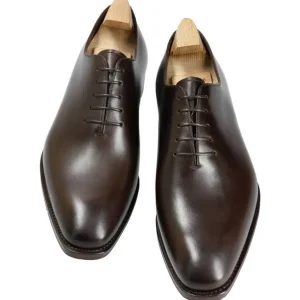 Shop Carmina OXFORD UNE PIECE CHAUSSURES MARRON BOXCALF | BROWN