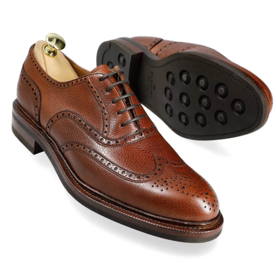 oxfords_wingtip__fort_1.webp Online Carmina OXFORDS WINGTIP 731 FORÊT TANNED(CHESNUTFINISH)