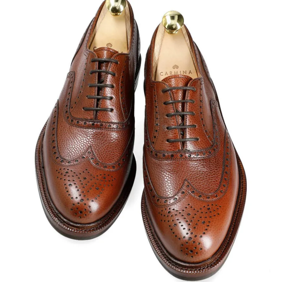 oxfords_wingtip__fort_3.webp Online Carmina OXFORDS WINGTIP 731 FORÊT TANNED(CHESNUTFINISH)