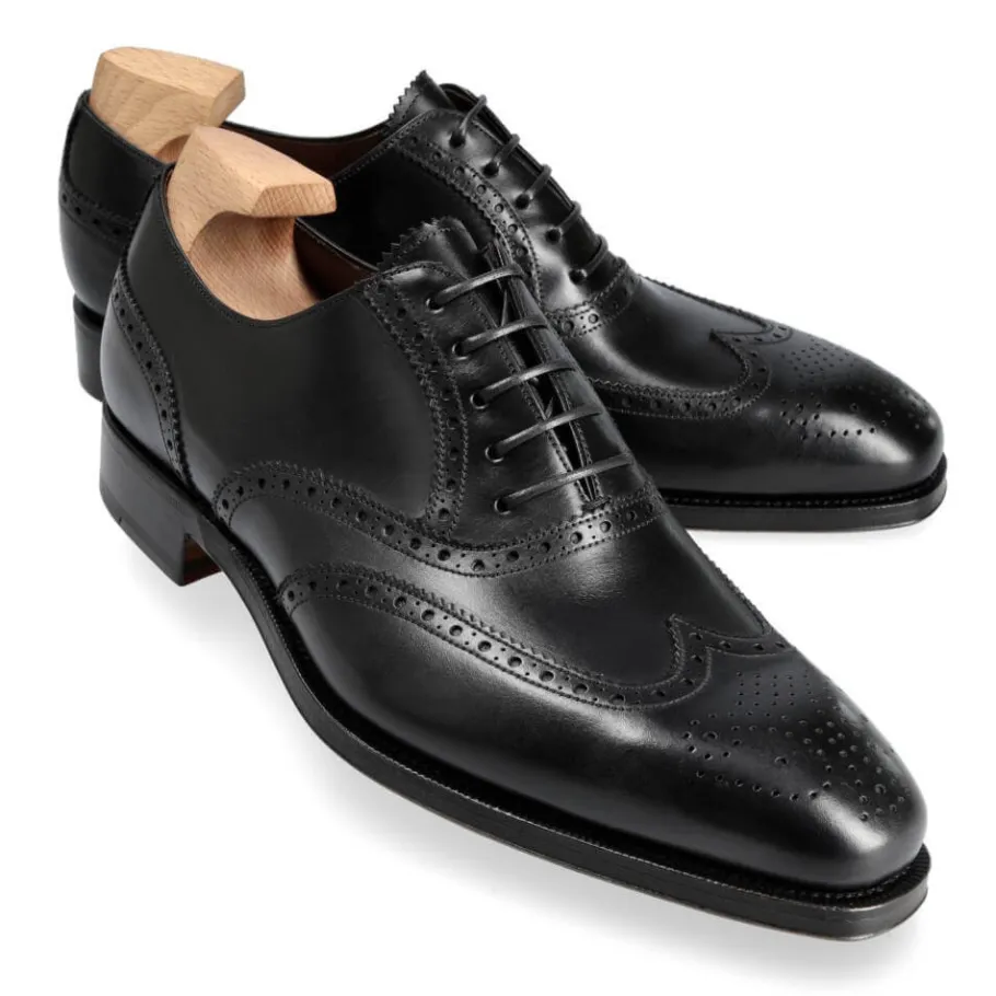 pelle_vega_oxford_chaussures_noir_boxcalf__carmina_0.webp Clearance Carmina PELLE VEGA OXFORD CHAUSSURES NOIR BOXCALF |