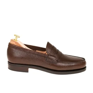 Shop Carmina PENNY LOAFERS 80686 UETAM BROWN
