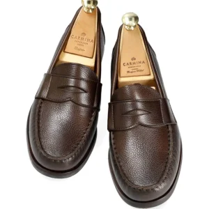 Outlet Carmina PENNY LOAFERS MARRON KARAGREIN | BROWN