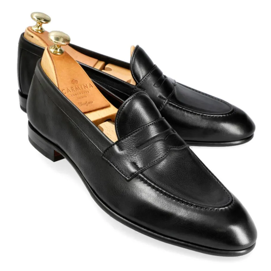 penny_loafers_non_doubl__uetam_ee_0.webp Clearance Carmina PENNY LOAFERS NON DOUBLÉ 80546 UETAM EE BLACK