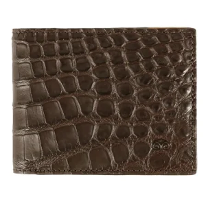 Best Sale Carmina PETIT PORTEFEUILLE POUR HOMME ALLIGATORE BROWN