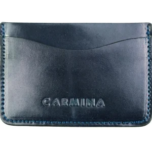 Flash Sale Carmina PORTE CARTES EN CORDOVAN MARINE NAVY