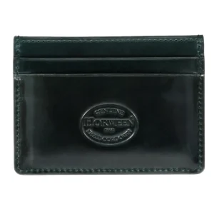 Discount Carmina PORTE CARTES EN CORDOVAN VERT GREEN