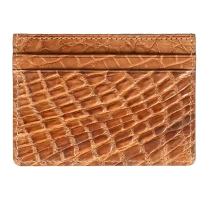 Discount Carmina PORTE CARTES EN CROCODILE TANNED