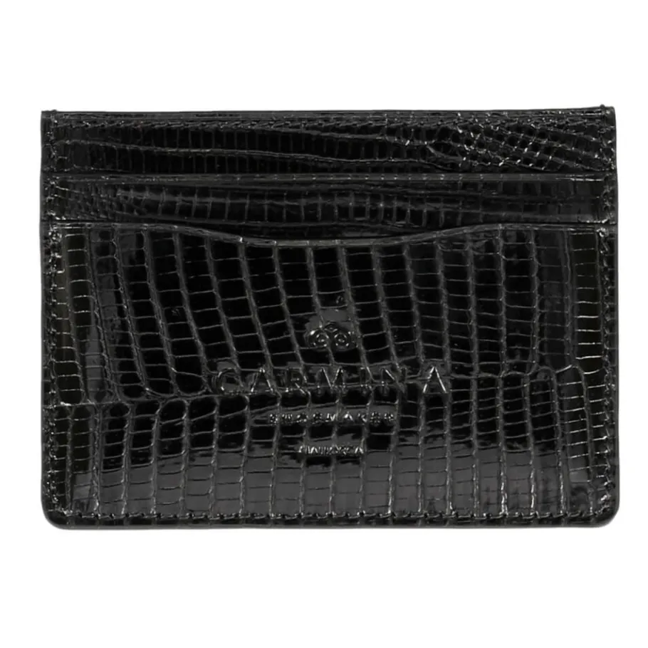 porte_cartes_en_lezard_noire_0.webp Best Sale Carmina PORTE CARTES EN LEZARD NOIRE BLACK