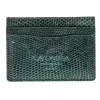 Online Carmina PORTE CARTES EN LEZARD VERT GREEN