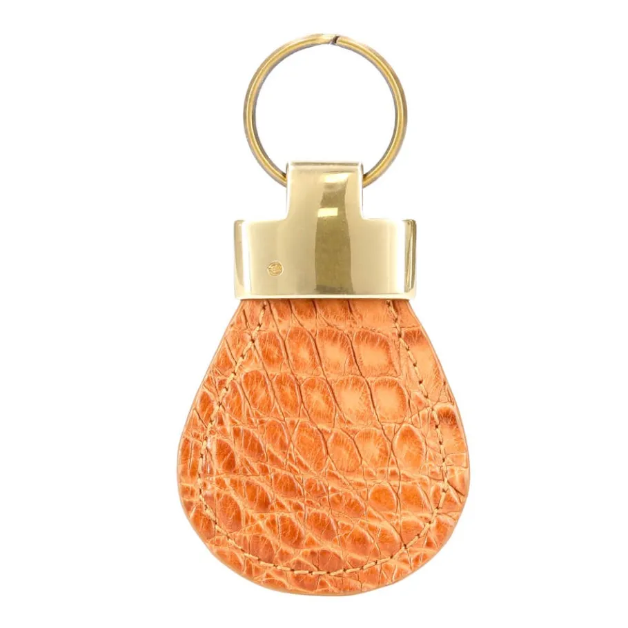 portecls_en_cuir_de_crocodile_1-1.webp Discount Carmina PORTE-CLÉS EN CUIR DE CROCODILE TANNED