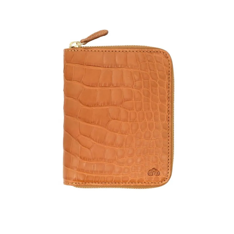 Clearance Carmina PORTEFEUILLE DE TAILLE MOYENNE POUR FEMME ALLIGATORE TANNED